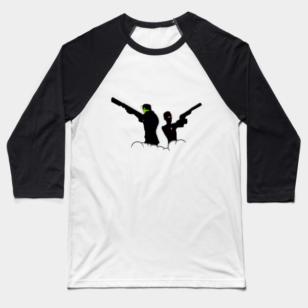 Felix and Locus Clubbing Baseball T-Shirt by Eproth